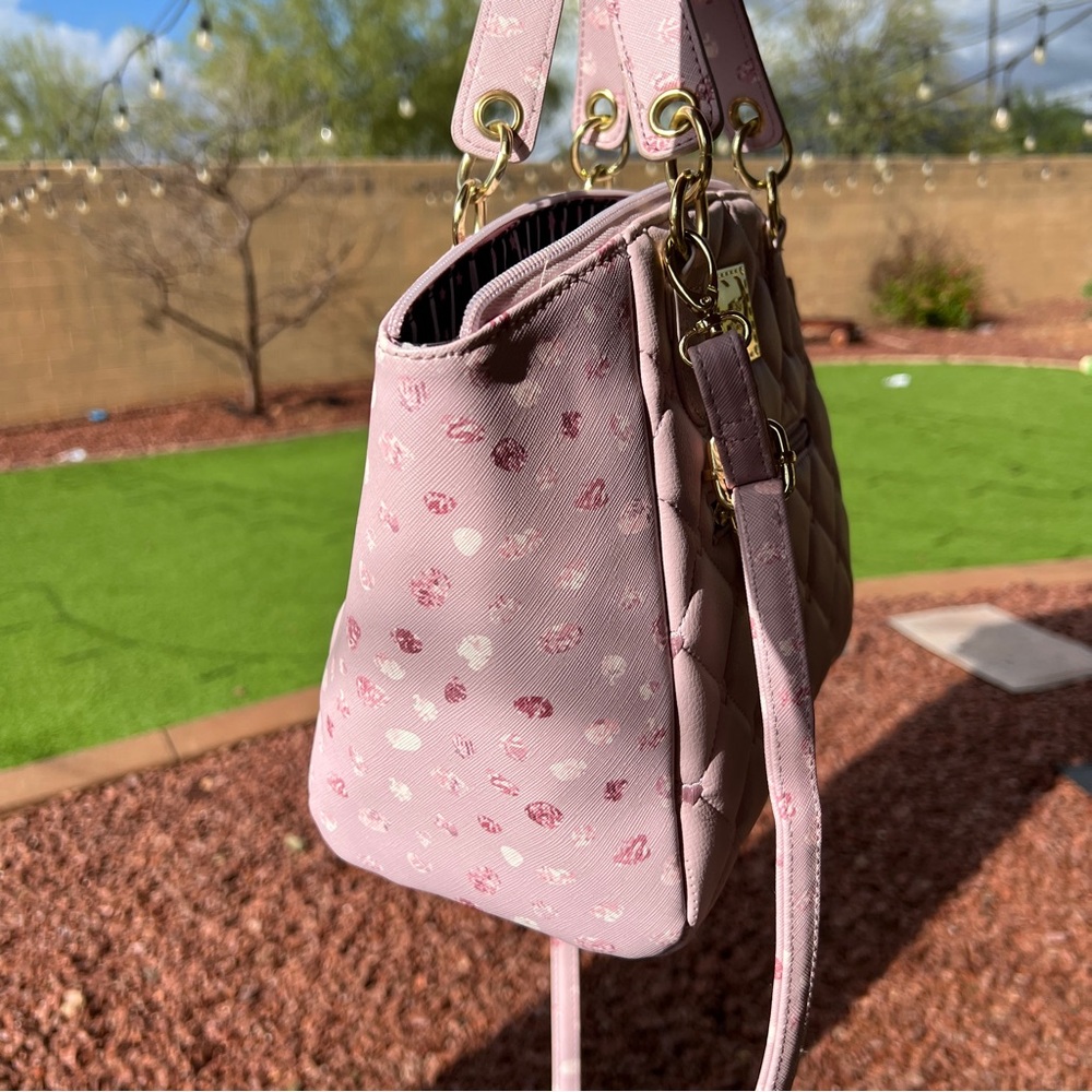 NWOT luv Betsey by Betsey Johnson | Lavender | purse crossbody quilted satchel - Picture 7 of 16